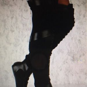 Women’s Over the knee black/white sneaker boots